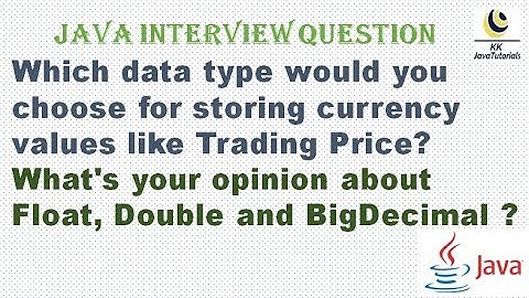 Which data type would you choose for storing currency values like Trading Price in java?