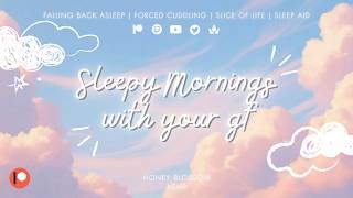 [ASMR] Early Morning With Your Sleepy Gf (F4F)| Bratty | Forced Cuddles | Falling Back Asleep | Rain