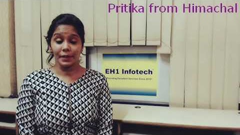 Pritika from Himachal, India giving Training Feedback about EH1-Infotech Cybersecurity