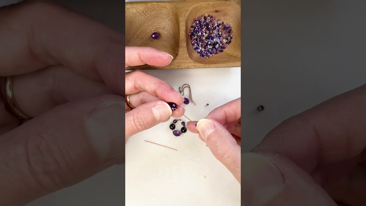 Make birthstone earrings! Amethyst for February or choose your birthstone!