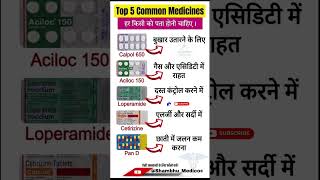 Top 5 Common Medicines 💊 |  Common Medicines Everyone Should Know | #shorts