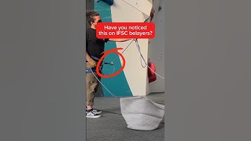 Have YOU noticed this on IFSC belayers? #sportclimbing #compclimbing