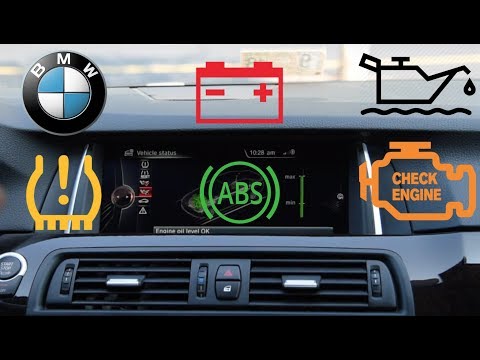 فحص الزيت والصيانة والاعطال بأستخدام شاشة الـ بي ام دبليو | Checking Oil level using iDrive