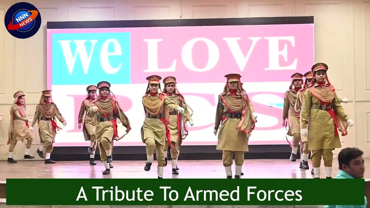 Young hearts salute brave defender of our nation..A  tablo for the heroes who stand tall.