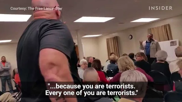 Anti-Muslim ranters ganged up on a Muslim man at a town hall meeting