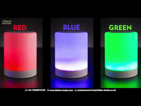 S609 Wireless Speaker With Colors Changing Touch Lamp | iShine Trade