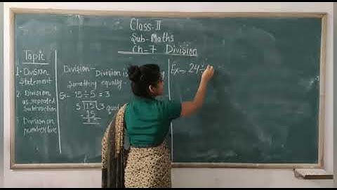 Class-2nd / Maths Chapter- 8 ( Division - Lecture 1 )