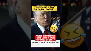 Trump responds to Stephen A. blaming him for Knicks losing 👀😭 #nba #shorts #nbahighlights #foryou