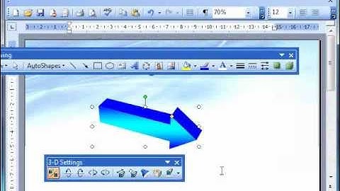 Microsoft Word: Shapes Shadows and 3D. AOTraining.net