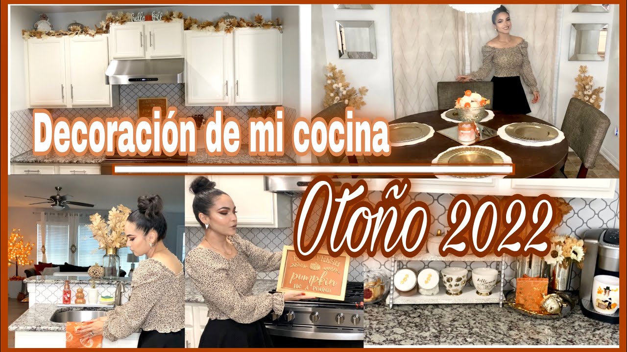 Decoración Otoño 2022 🍁 Decoración de mi cocina para Otoño 🍁 Ideas para decorar la cocina