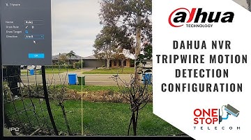 Dahua NVR Tripwire Motion Detection Tutorial