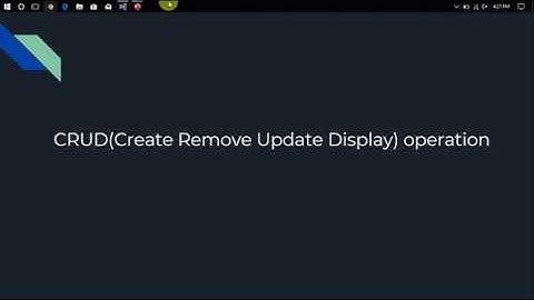 Asp.net mvc CRUD operation part 3