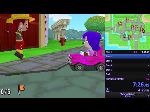 MySims Racing NDS 100% Speedrun (Former WR) in 3:54.45