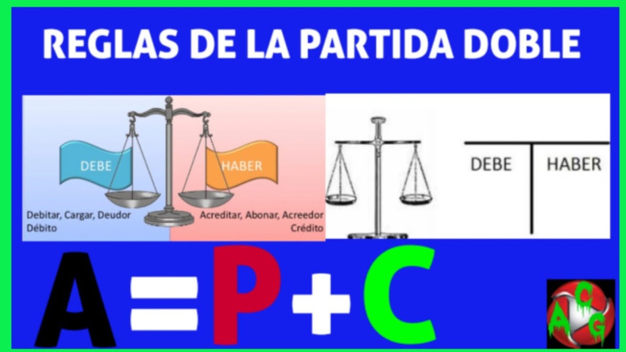 REGLAS DE PARTIDA DOBLE (PRINCIPIOS CONTABLES) - YouTube