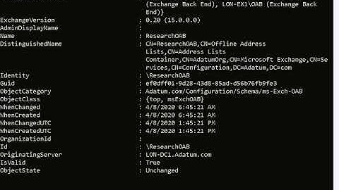 20345-1 Demo 13 Configuring an address book policy