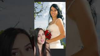 Adrilatinatv en vestido de novia de su primer boda