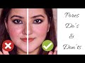 Pores Do’s and Dont's | Makeup Tips For Prominent Pores & Textured Skin