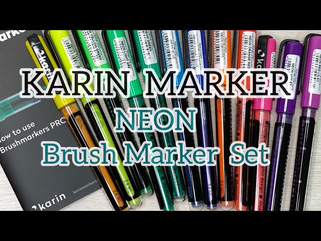 Karin BRUSHMARKER NEON Markers Set 27c12 – Simon Says Stamp