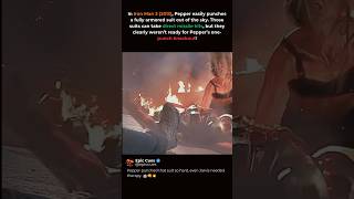 Pepper Potts Destroyed An Iron Man Suit With One Punch 💀 #IronMan #MCU #Shorts