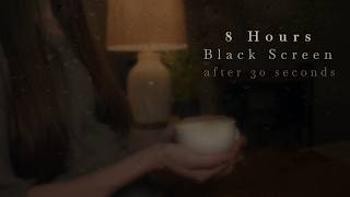 Deep Lull | 8 Hours Layered Rain & Brown Noise | Black Screen ASMR
