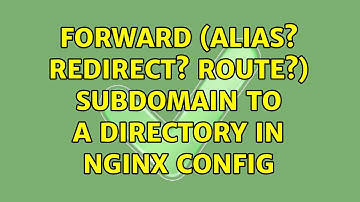 Forward (Alias? Redirect? Route?) subdomain to a directory in Nginx config