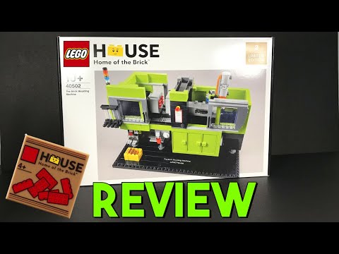 YouTube thumbnail: LEGO House 2021 Exclusive: 40502 Brick Moulding Machine Review!