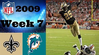 New Orleans Saints vs. Miami Dolphins | NFL 2009 Week 7 Highlights