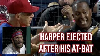 Celebrity Harper gets ejected from the dugout after his at-bat,  a breakdown Wealth