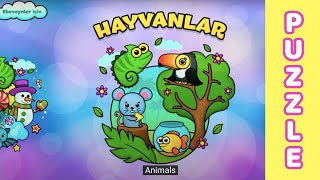 Çocuklar için Eğitici Hayvan Yapboz Oyunu - Puzzle Game screenshot 1