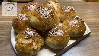 Homemade mini hamburger Buns Sesame and flaxseed! Fresh and soft the next day !#Episode 1 screenshot 5