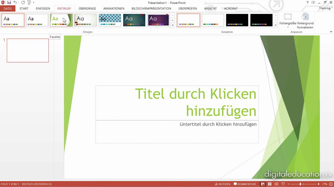 Powerpoint Prasentationen Professionell Erstellen Und Prasentieren Das Hauptmenu Youtube