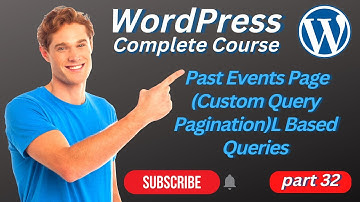 Past Events Page Custom Query Pagination in WordPress | Custom Queries In WordPress