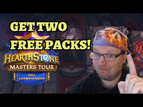 Get TWO FREE PACKS by Watching Hearthstone Masters Fall Championship This Weekend!