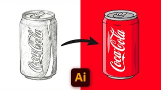 Adobe Illustrator Tutorial: Coca Cola Soda Can Design for Beginners to Advanced