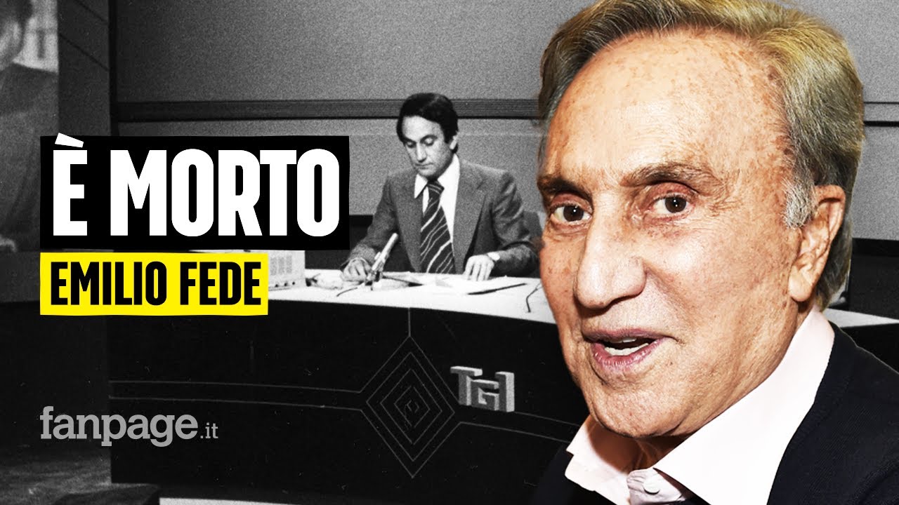 È morto Emilio Fede, il noto conduttore ed ex direttore del TG4 aveva 94 anni