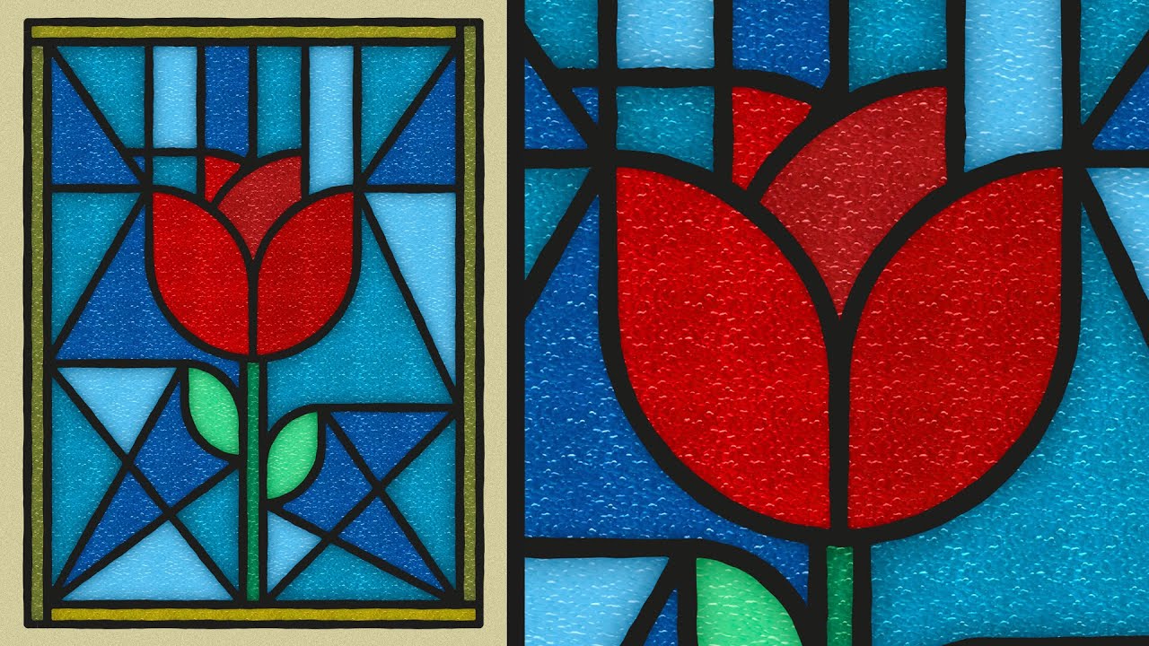 how to stained glass design