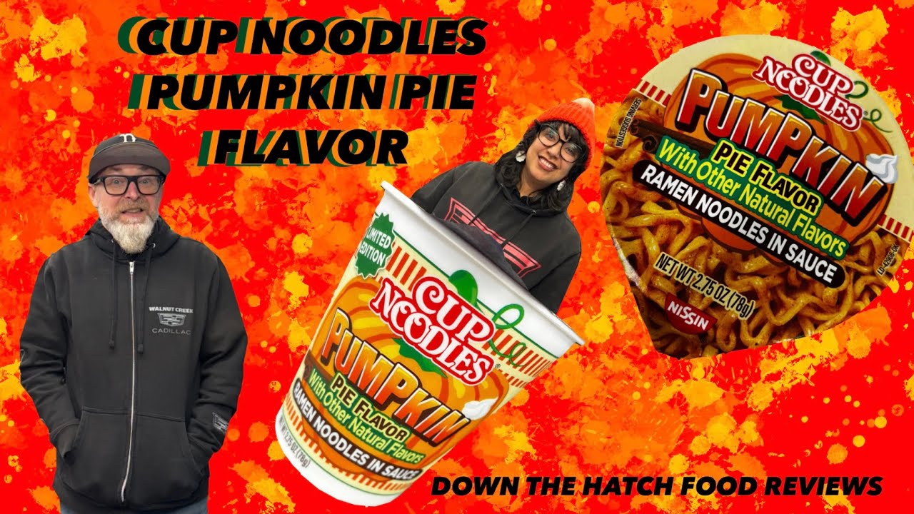 Pumpkin Pie Ramen ~ Cup Noodles yeah, we tried it 
