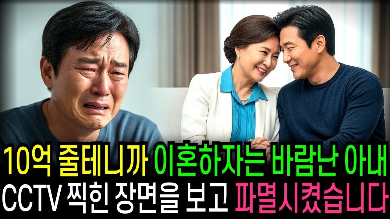 10억 줄테니까 이혼하자는 바람난 아내 CCTV에 찍힌 장면을 보고 그들을 파멸시켰습니다                                반전사연   오디오북   사연