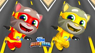 Talking Tom Hero Dash 2x Super Tom Red + Yellow Color Android Gameplay screenshot 4