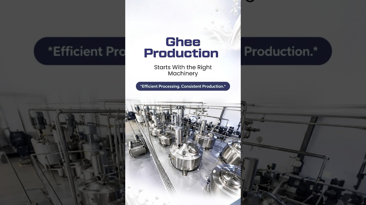 Ghee Plant for Efficient Production 🥛 | Dairy Machinery India | NK Dairy Equipment