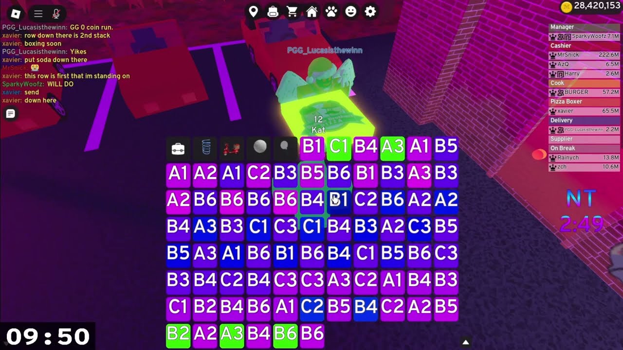 [77K Total] Trying to get the Biggest Paycheck in Neon Time on Work at a Pizza Place (Roblox) Pt. 2