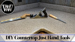 How to Make a Solid Surface Countertop With Just Hand Tools - Corian Profile
