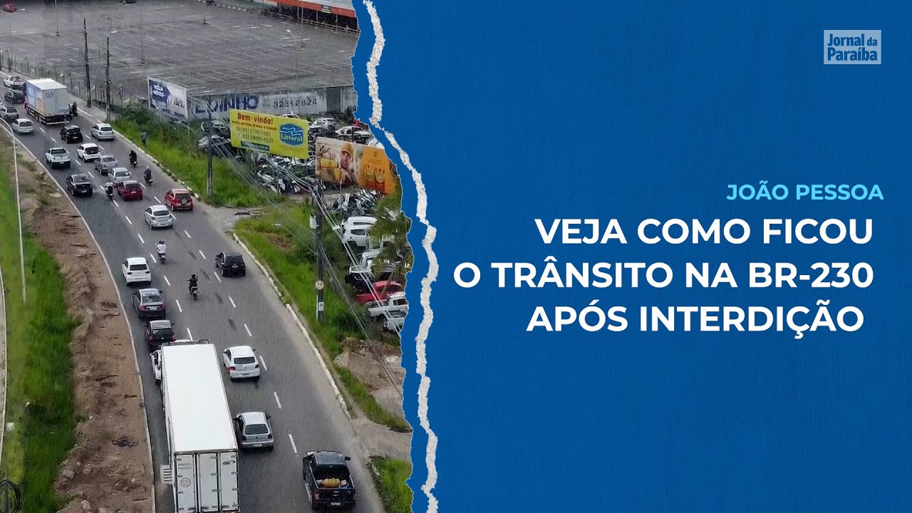 Faixa da BR-230 é interditada para obras do viaduto de Água Fria, em JP;  veja mudanças