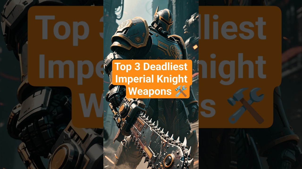 Top 3 Deadliest Imperial Knight Weapons. 