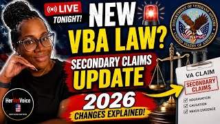The New VBA Secondary Law (2026 Update) | What Every Veteran Needs to Know