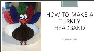 How to make a Turkey Headband