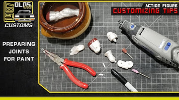Customizing Action Figures Tips - How to Preparing joints for paint