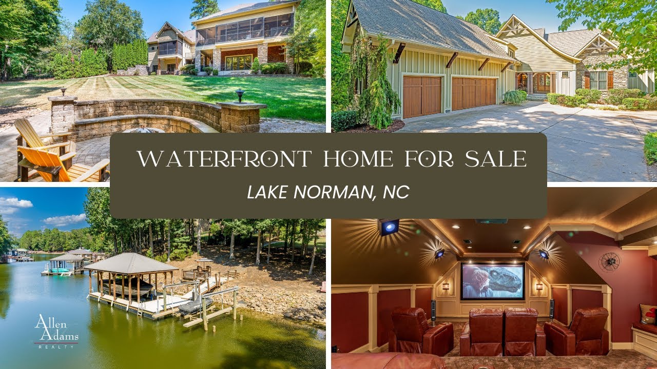 Secluded Luxury Waterfront Home For Sale On Lake Norman 8921 Linden