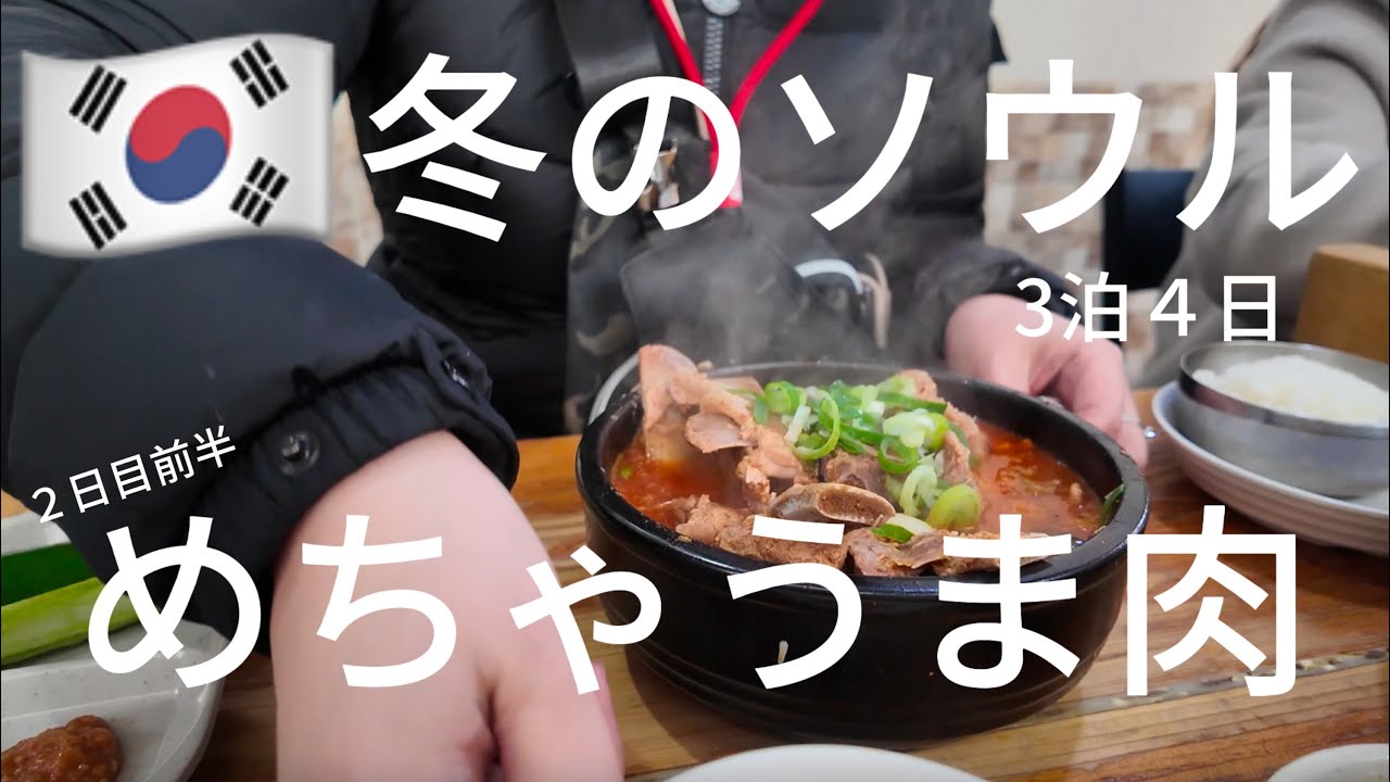 【韓国・独女ひとり旅】おひとり様専用席で食すソンスの人気カムジャタン。冬の韓国3泊４日２日目。盛りだくさんなので前半編です