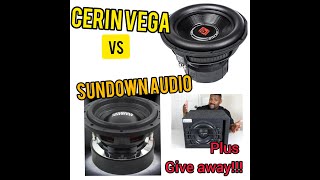 CERWIN VEGA VS SUNDOWN 12 subwoofer and GIVE AWAY